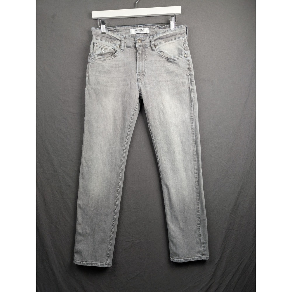 Mens Slim Straight Leg Jeans Grey Size 31 JMY073R1PC0
